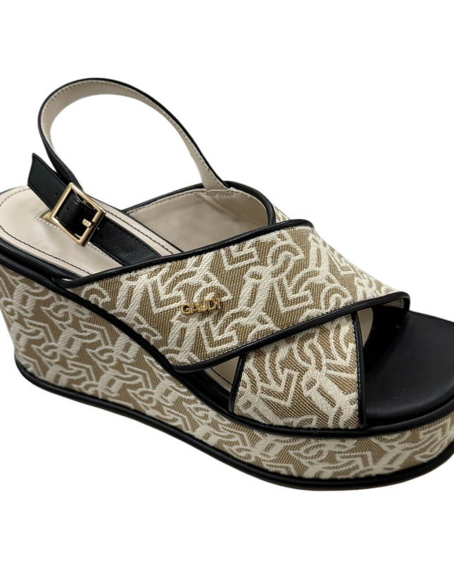 GAUDI 3810 SANDALO CON ZEPPA BEIGE