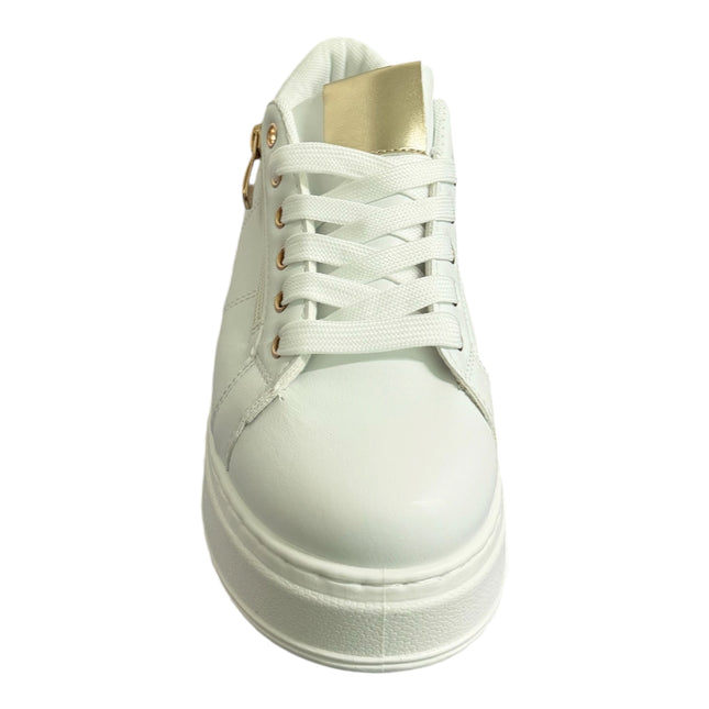 NINì PARIS 26296 SNEAKERS BIANCA-ORO