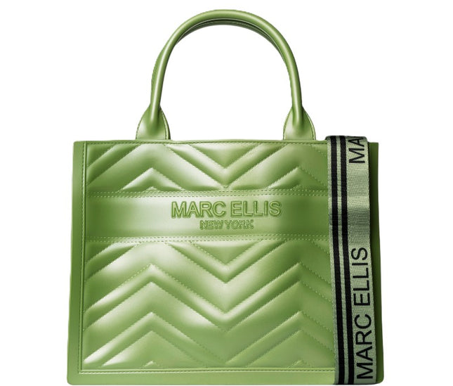 BORSA MARC ELLIS FLAT BUBY WAVE M25 CALLISTE GREEN-LIGHT GOLD