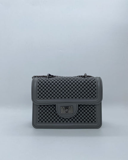 BORSA MARC ELLIS FLAT BALL CLICK GUN METAL