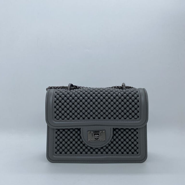 BORSA MARC ELLIS FLAT BALL CLICK GUN METAL