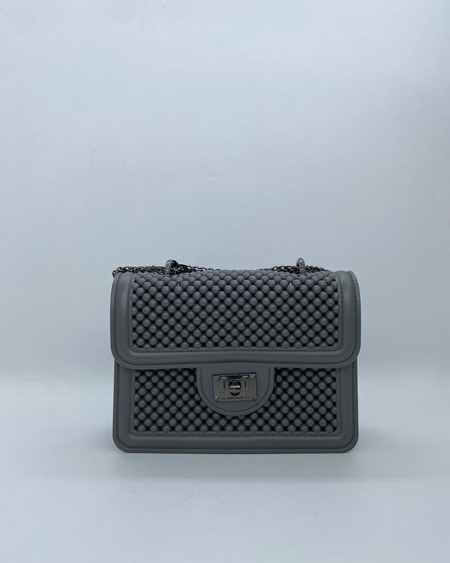 BORSA MARC ELLIS FLAT BALL CLICK GUN METAL
