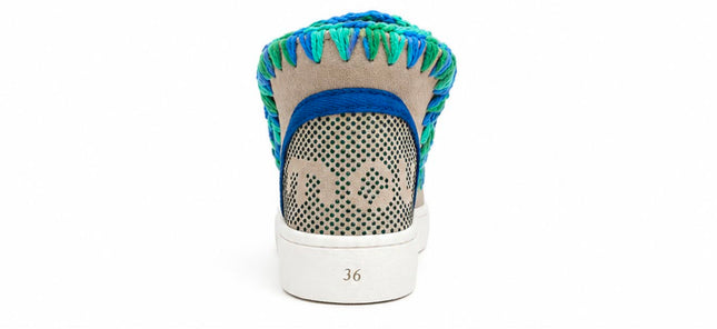 MOU Summer Eskimo Sneaker Perforated logo azzurra