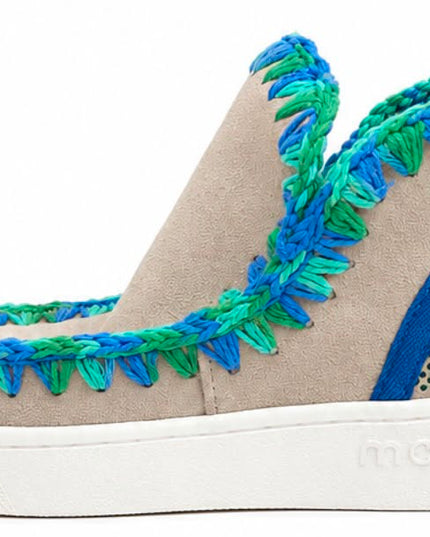 MOU Summer Eskimo Sneaker Perforated logo azzurra