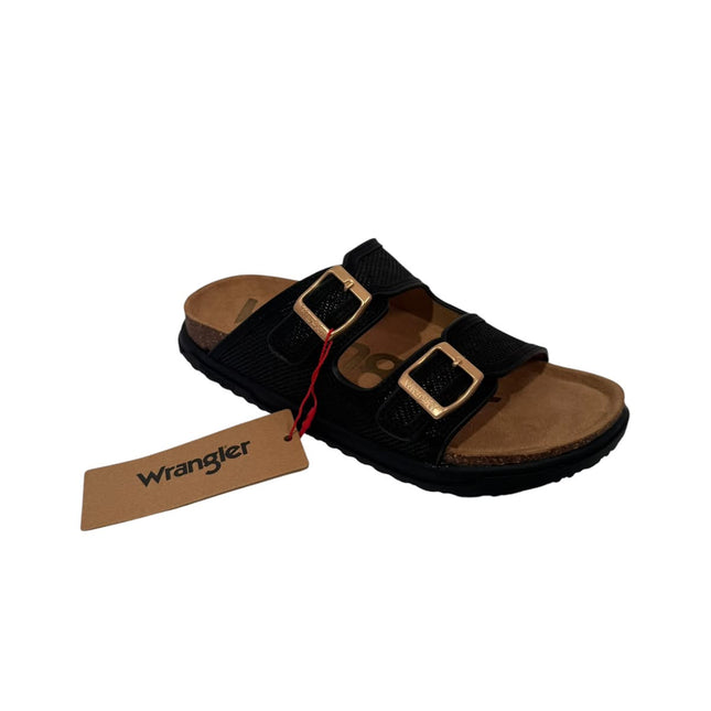 WRANGLER BELVILLE SLIDER WAN LOW BLACK