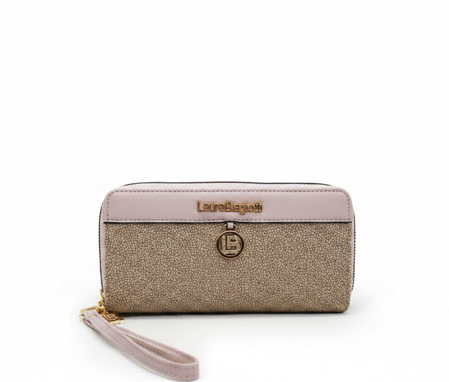 Laura Biagiotti Portafoglio Cuoio e Rosa