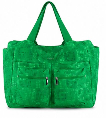 GIANMARCO VENTURI BORSA VERDE CON TASCHE