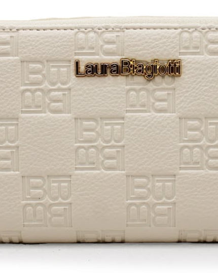Laura Biagiotti Portafoglio Panna all-over