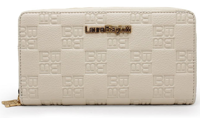 Laura Biagiotti Portafoglio Panna all-over