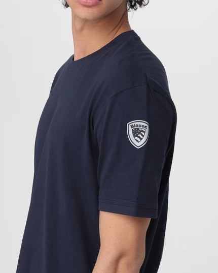 T-shirt Blauer blu scuro
