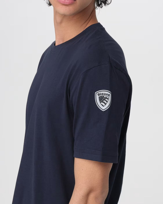 T-shirt Blauer blu scuro