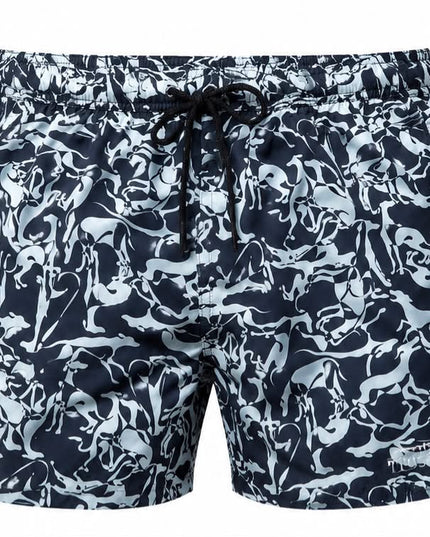 TRUSSARDI COSTUME CAMO BLU E AZUR
