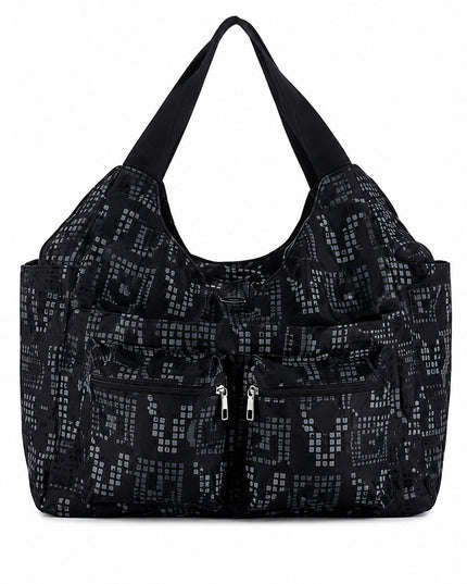 GIANMARCO VENTURI BORSA NERA CON TASCHE
