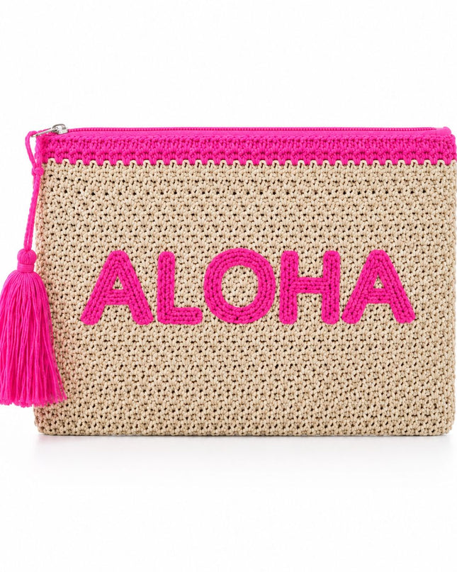 GIANMARCO VENTURI POCHETTE ALOHA FUCSIA