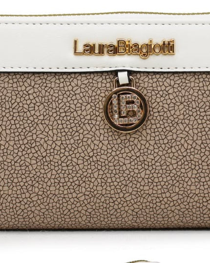 Laura Biagiotti Portafoglio Bianco e cuoio
