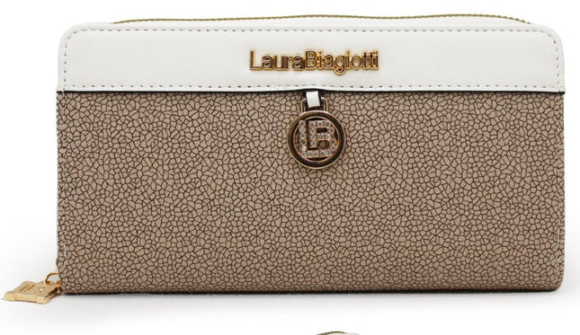 Laura Biagiotti Portafoglio Bianco e cuoio