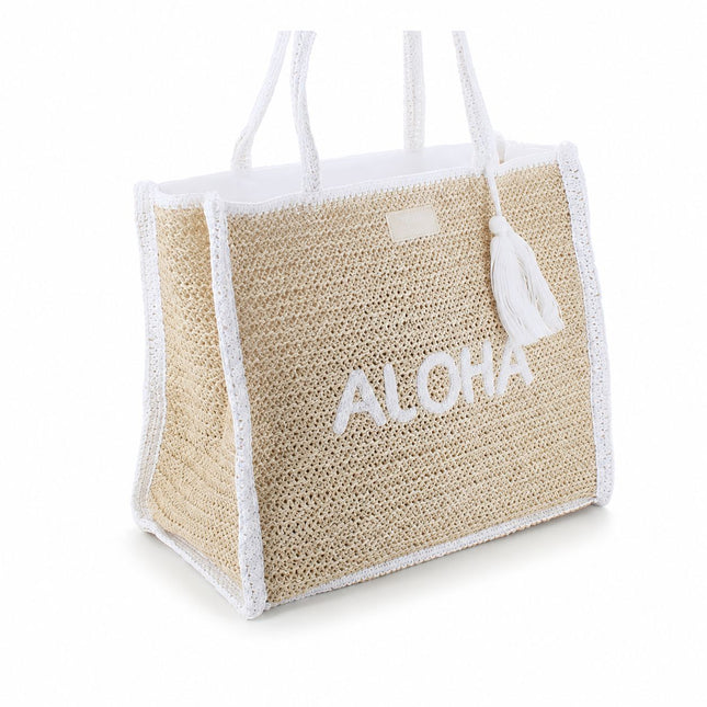 GIANMARCO VENTURI BORSA ALOHA BIANCA