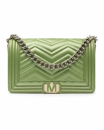 BORSA MARC ELLIS FLAT S 25 GREEN TEA-SILVER