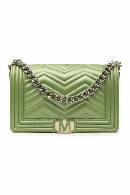 BORSA MARC ELLIS FLAT S 25 GREEN TEA-SILVER