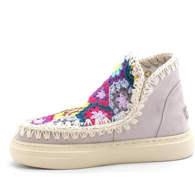 MOU Summer Eskimo Sneaker Bold Crochet Upper Chalk Multicolor MU.SW411005A