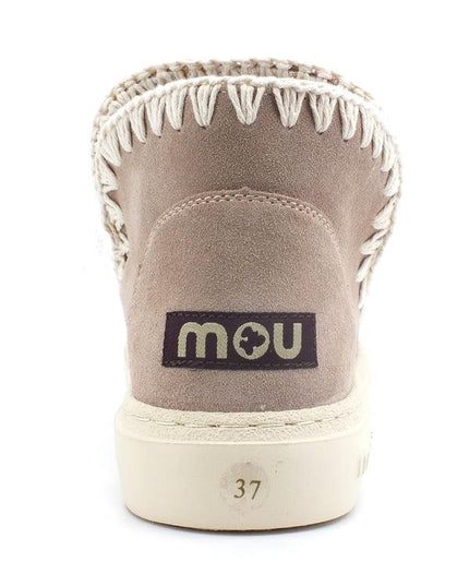 MOU Summer Eskimo Sneaker Bold Crochet Upper Pink Sand